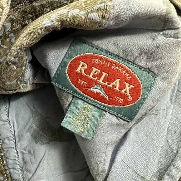 Tommy Bahama Relaxed Men’s 100% Linen Shorts Blue Plaid Adult Size 36 Casual‎ - Picture 8 of 8